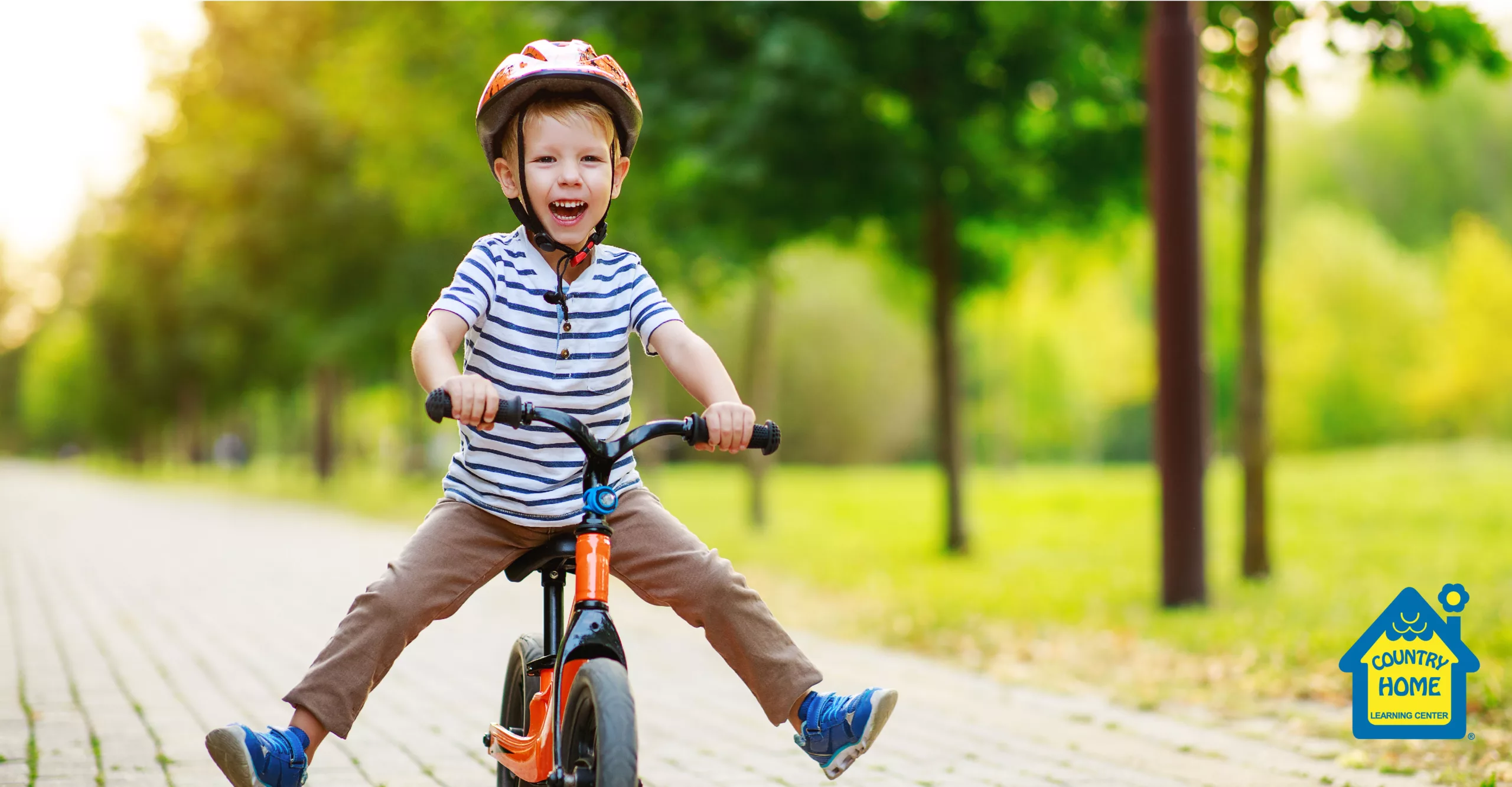 Little kid writing a bike