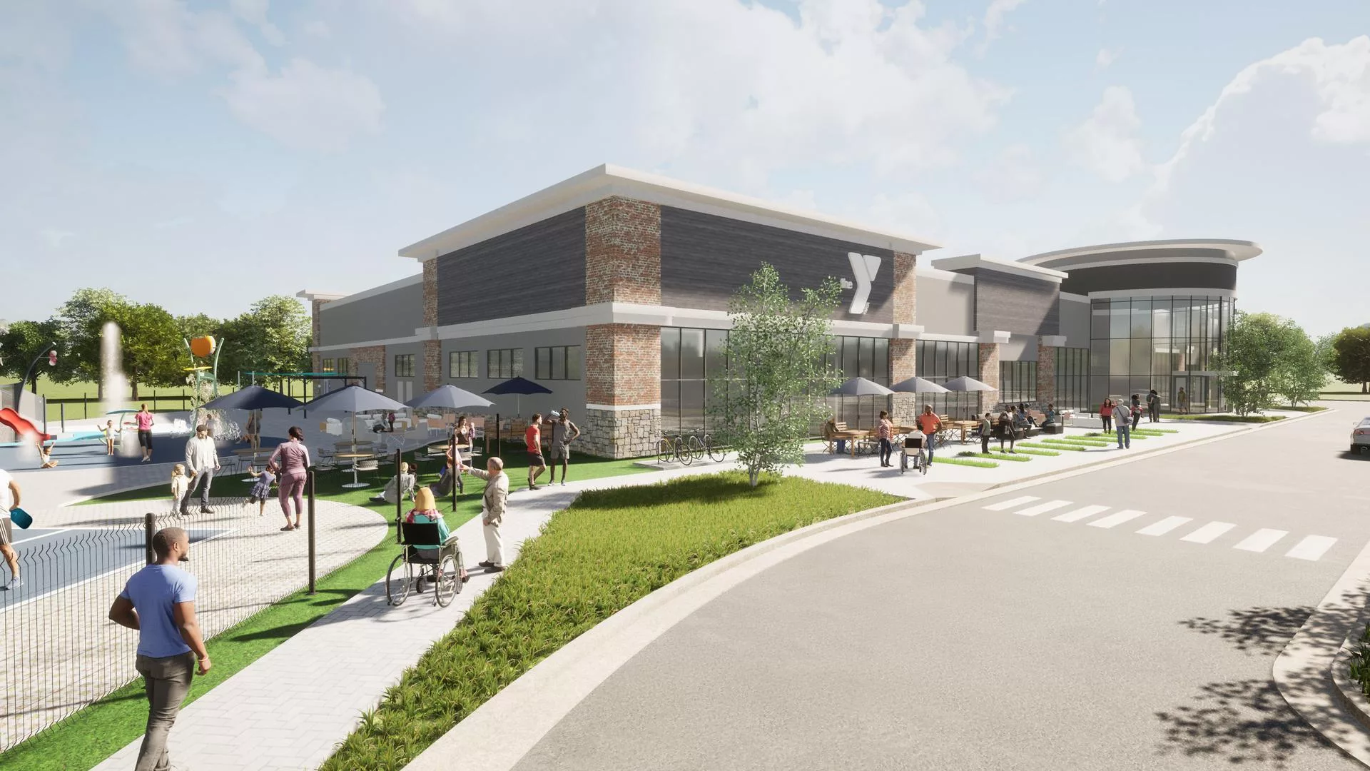 Artist's rendering of the Four Points YMCA location